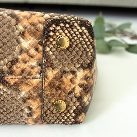 Michael Kors Python Embossed Leather Selma Tote - Picture 6 of 11